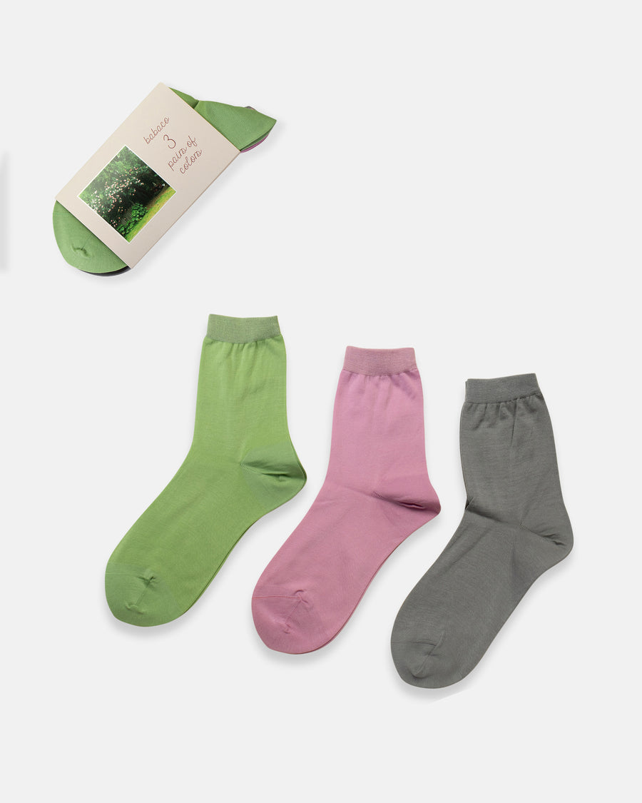 3 pairs of colors socks