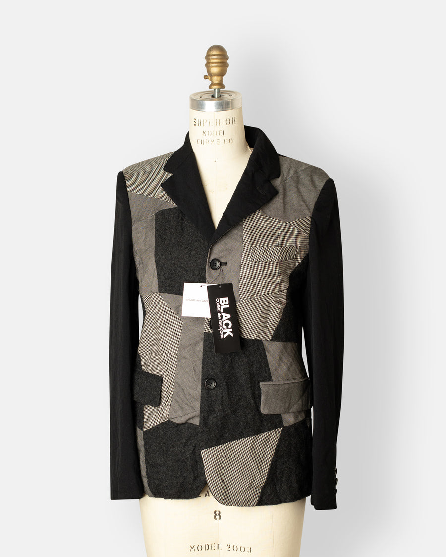 patchwork suiting jacket