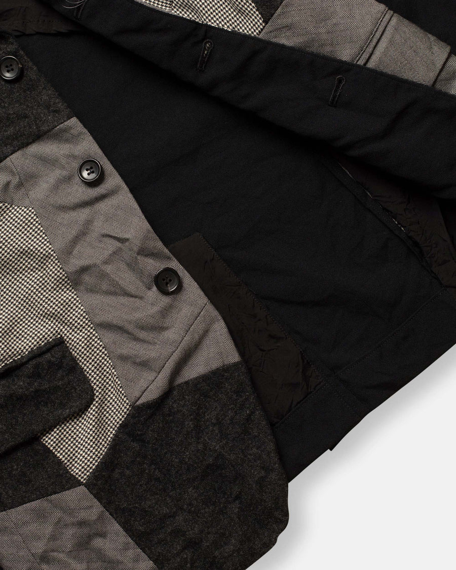 patchwork suiting jacket