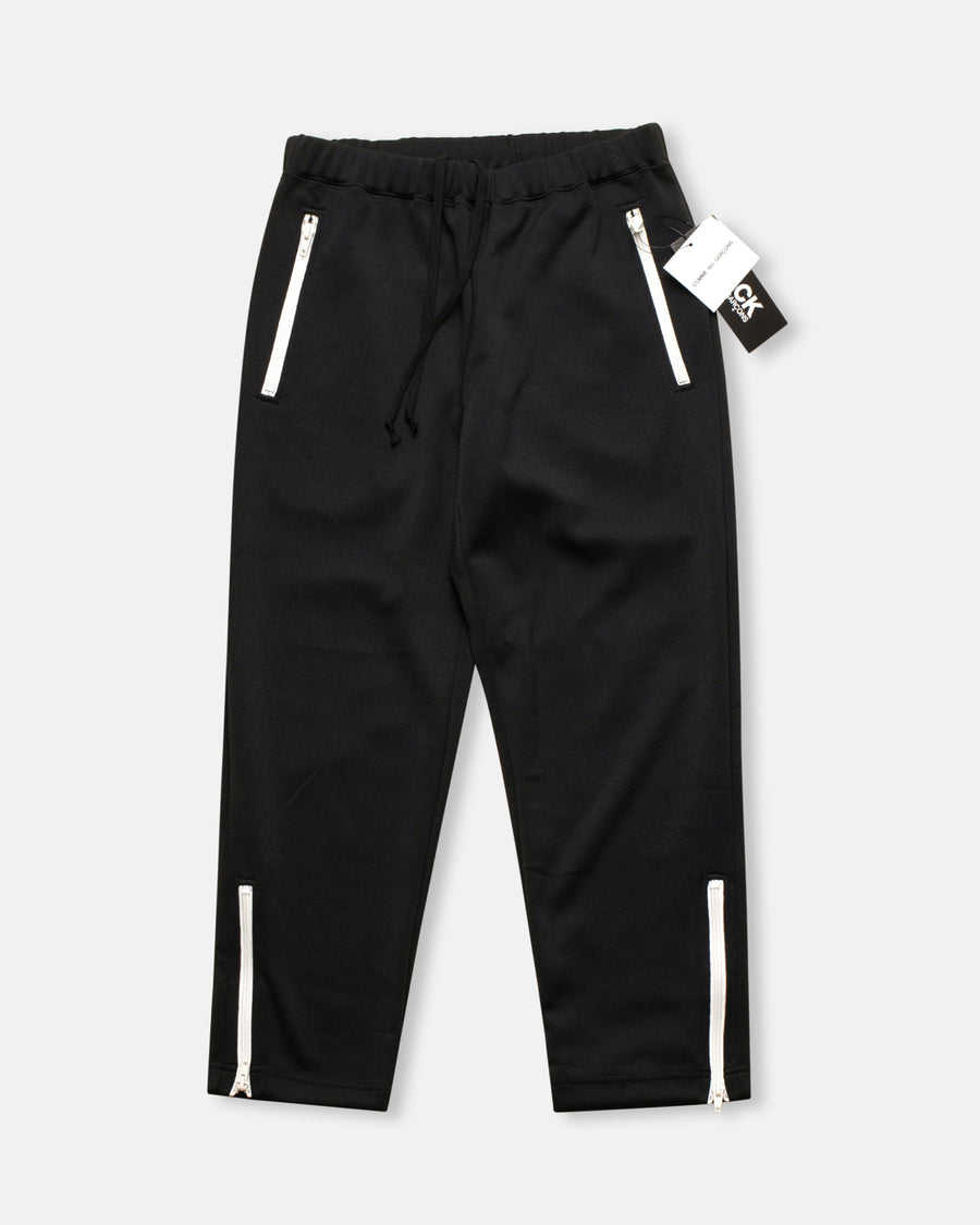 contrast zip track pants