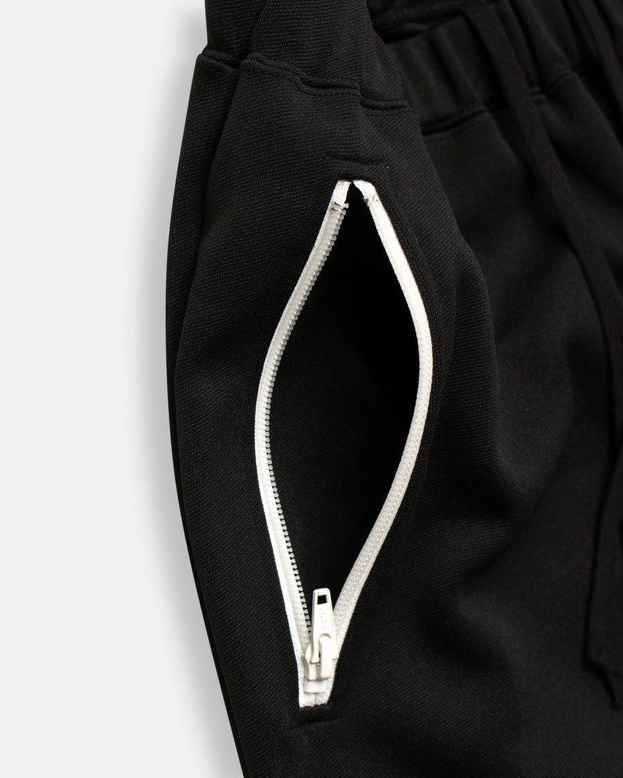 contrast zip track pants
