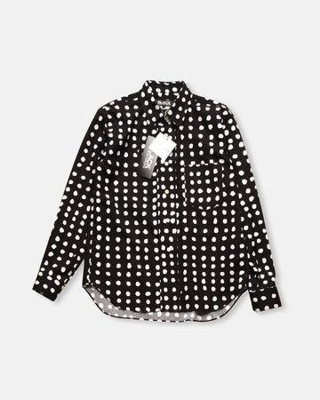 filip pagowski polka dot shirt