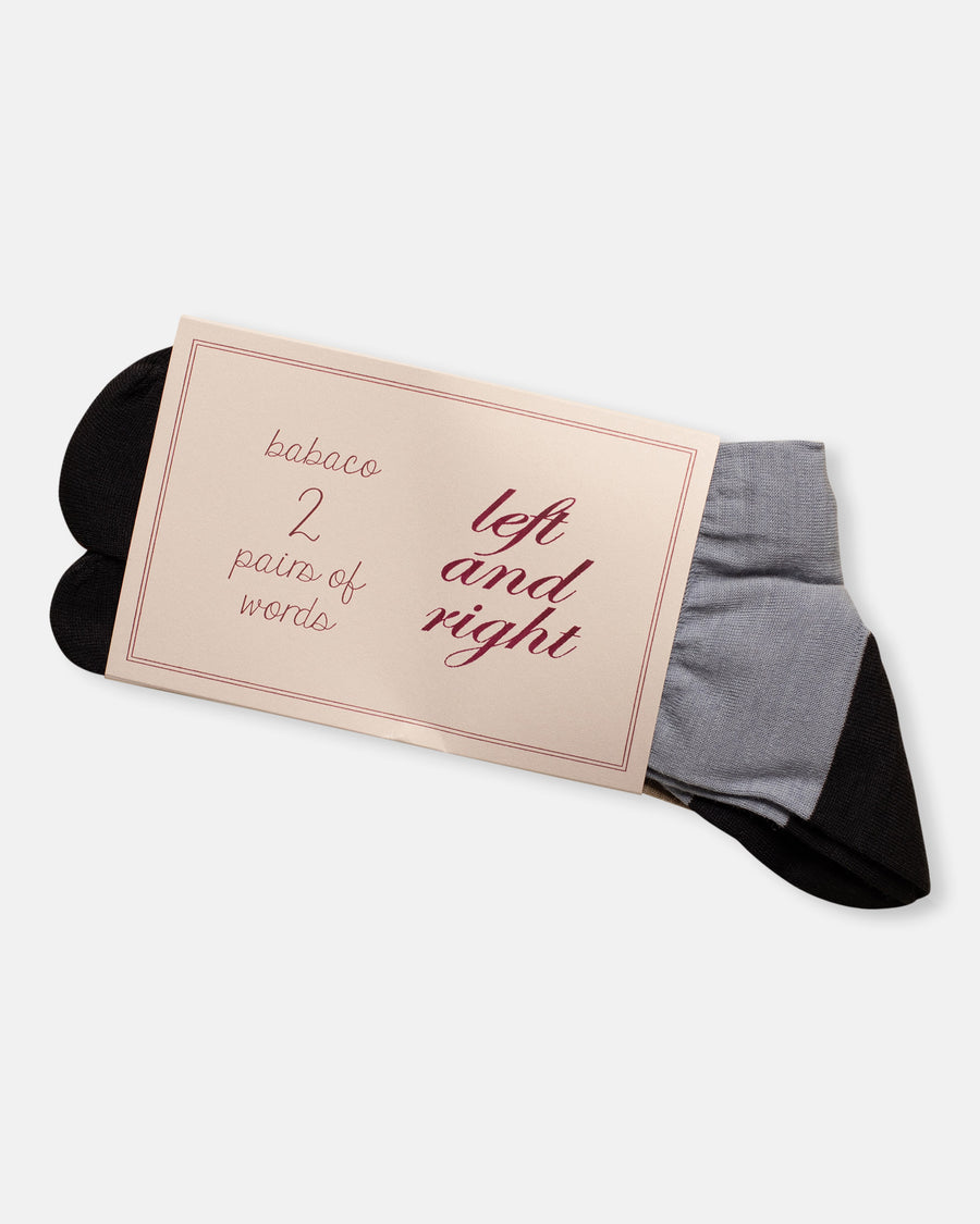 2 pairs of words socks - left and right