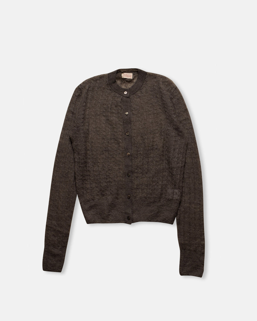 fine mohair silk cardigan