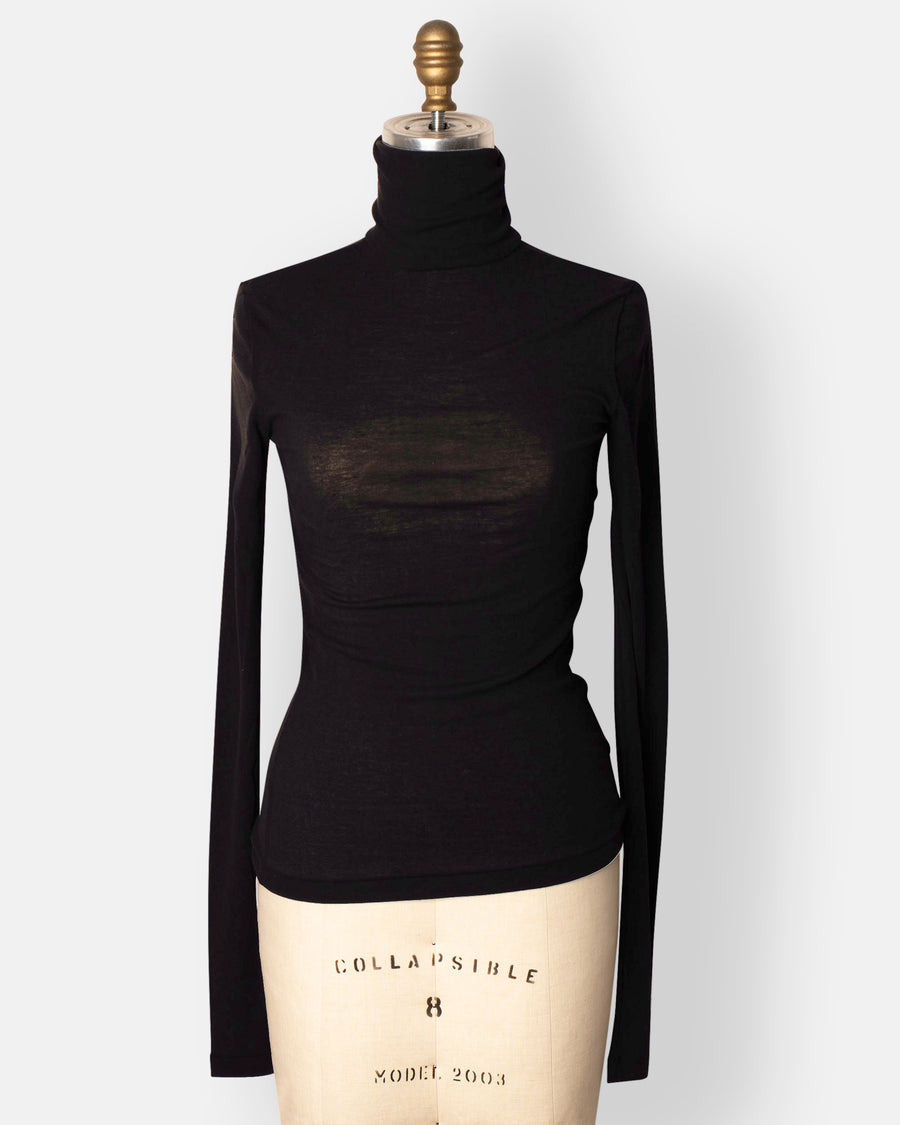 twisted cotton turtleneck