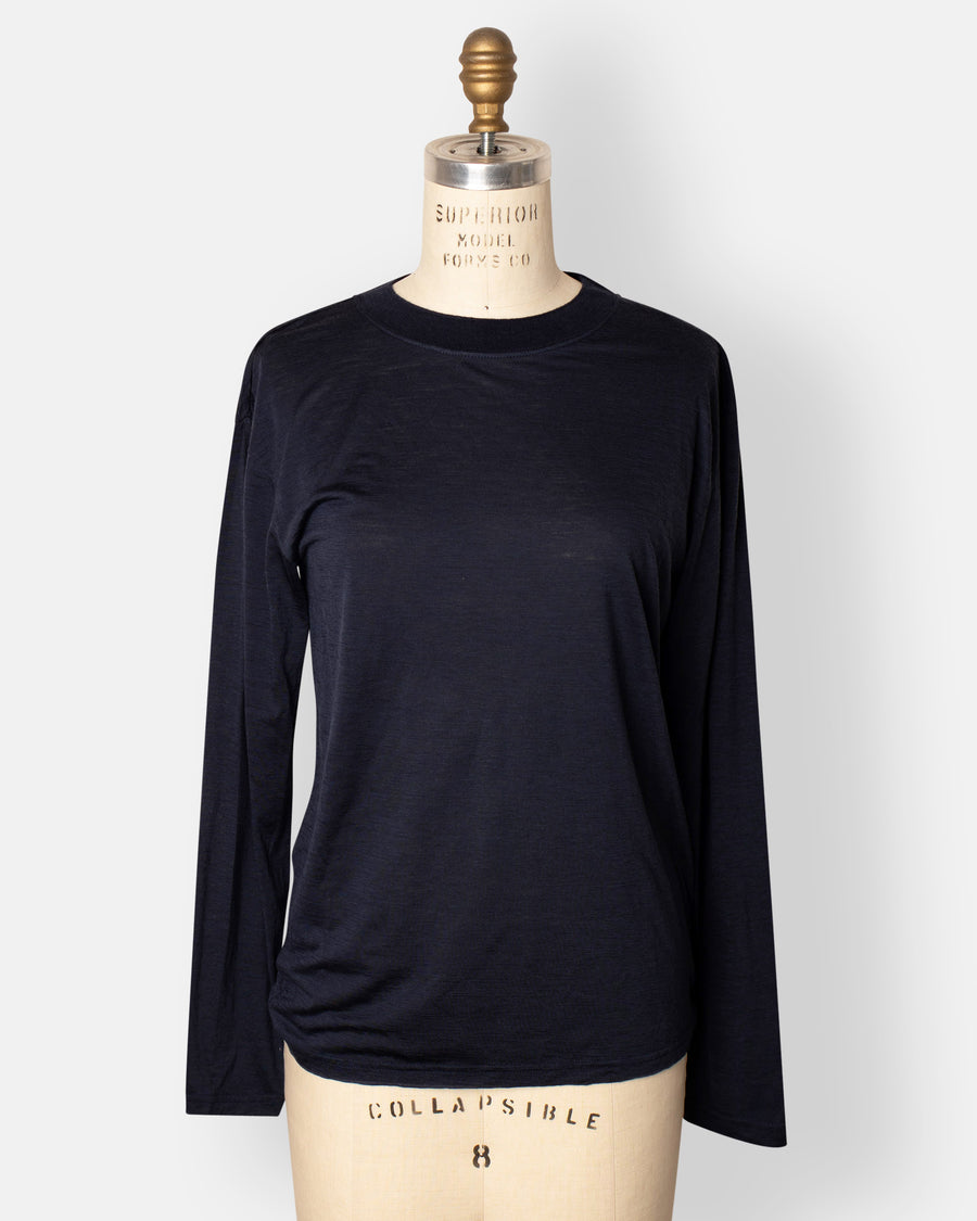 wool jersey long sleeve t-shirt