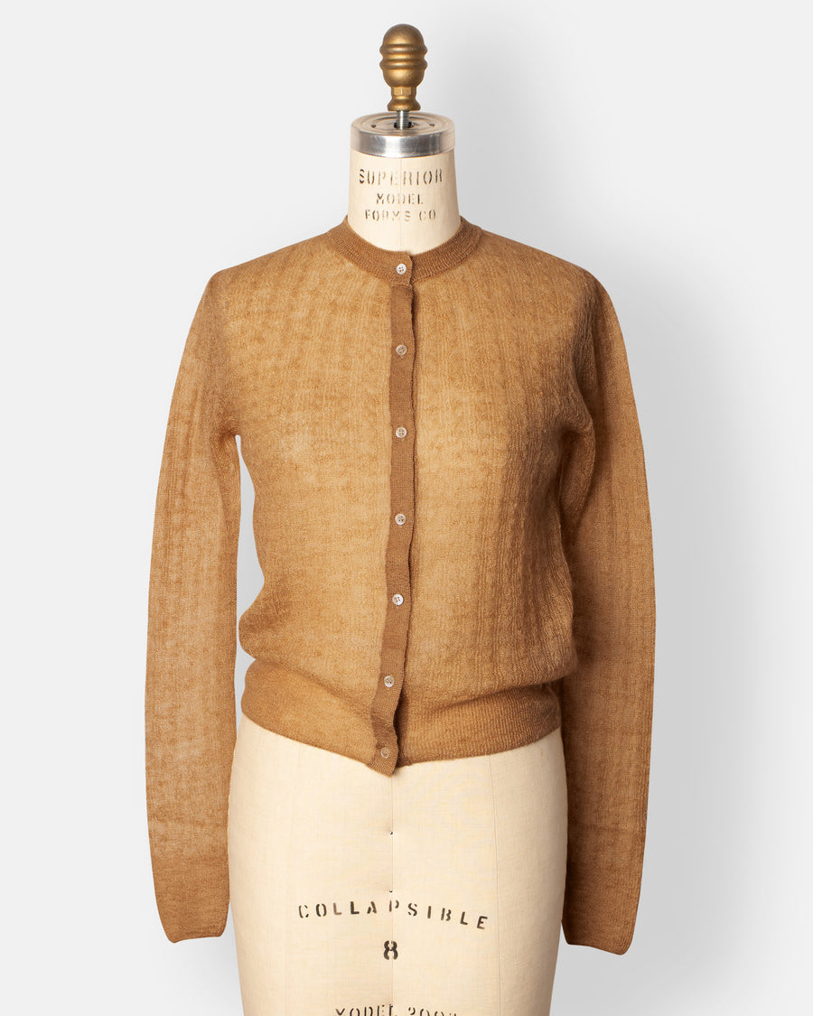 fine mohair silk cardigan