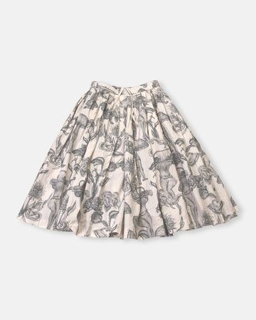 double rideaux skirt