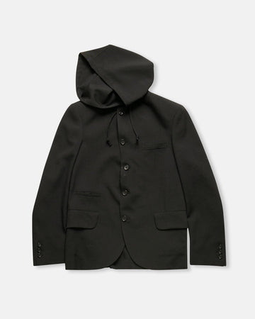 hooded blazer