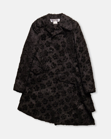 jacquard flower pattern coat