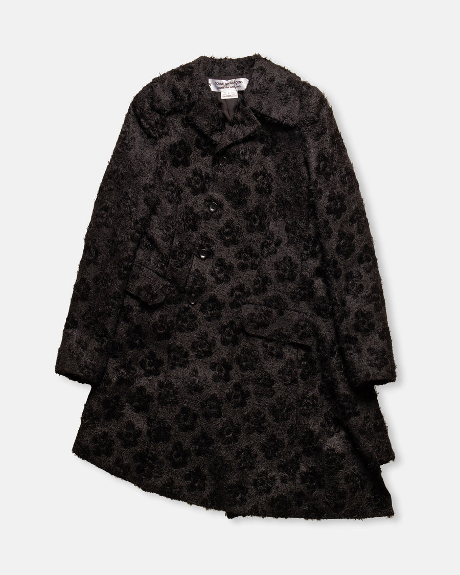 jacquard flower pattern coat