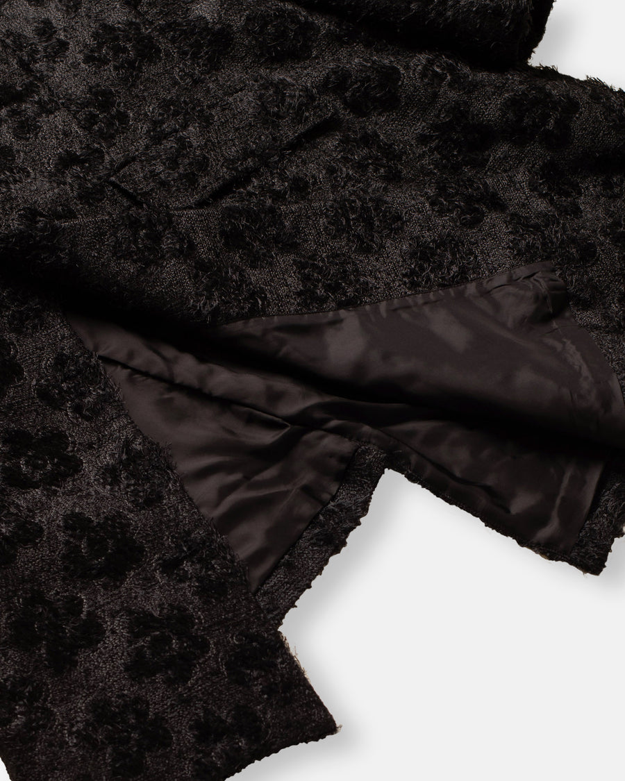 jacquard flower pattern coat