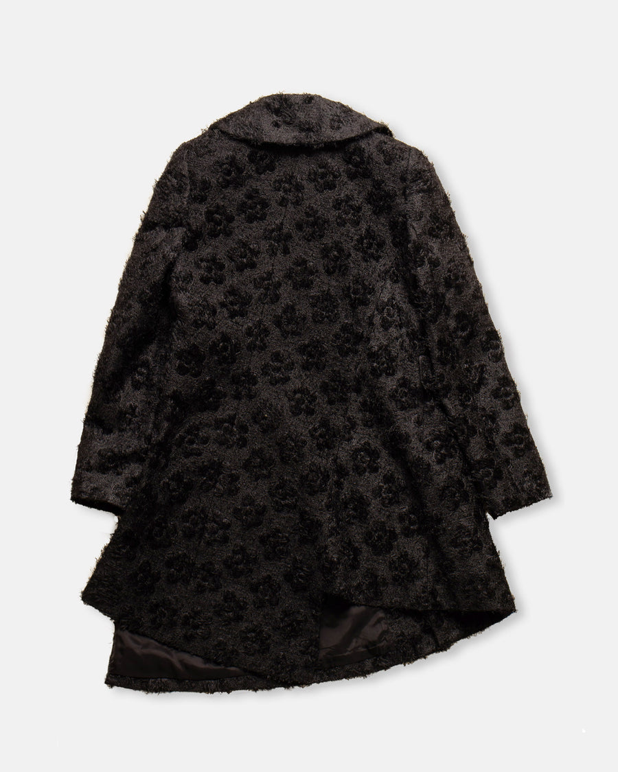 jacquard flower pattern coat