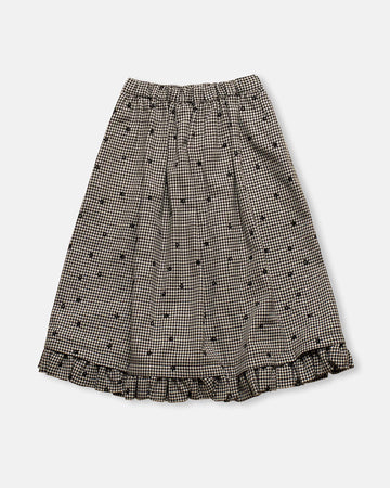 ruffle hem skirt