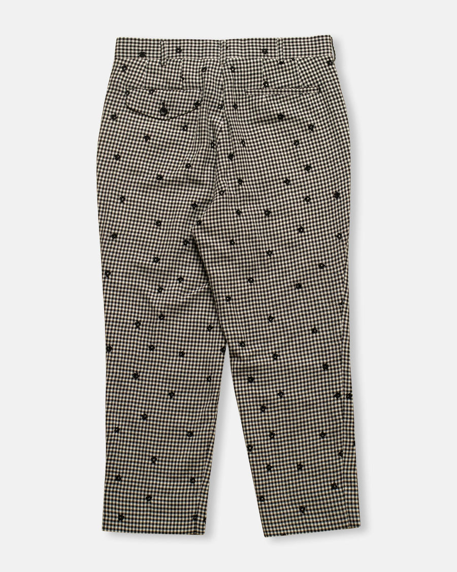 gingham check pants