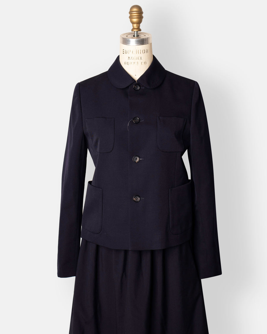 round collar jacket
