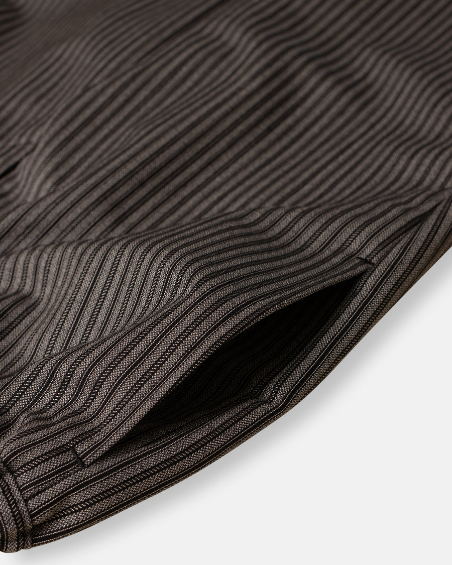 wool mottled stripe trouser