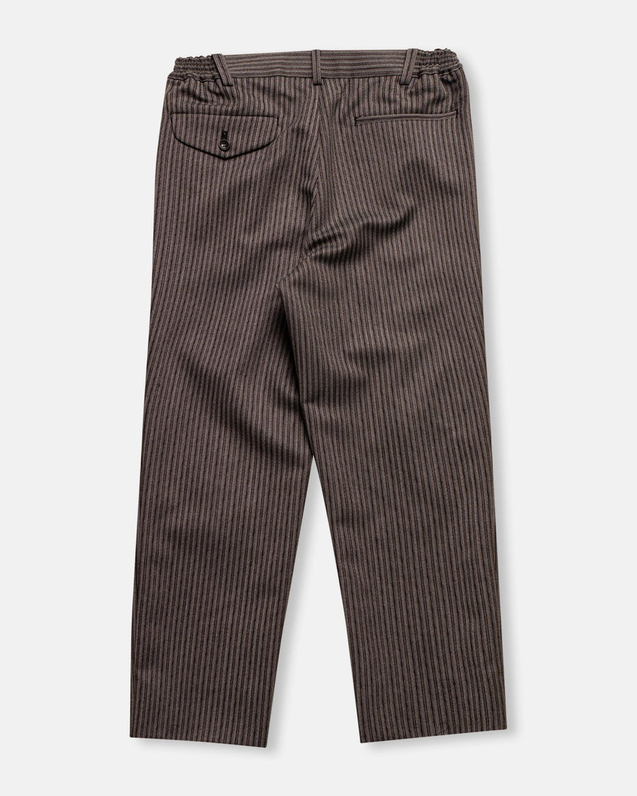 wool mottled stripe trouser