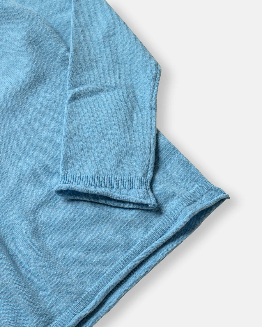 rolled edge sweater