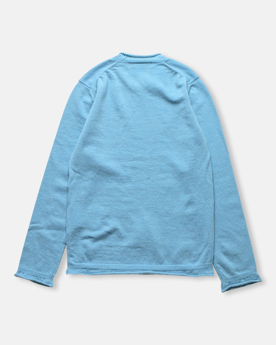 rolled edge sweater