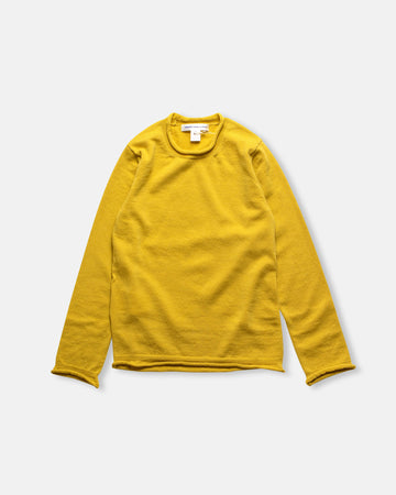rolled edge sweater