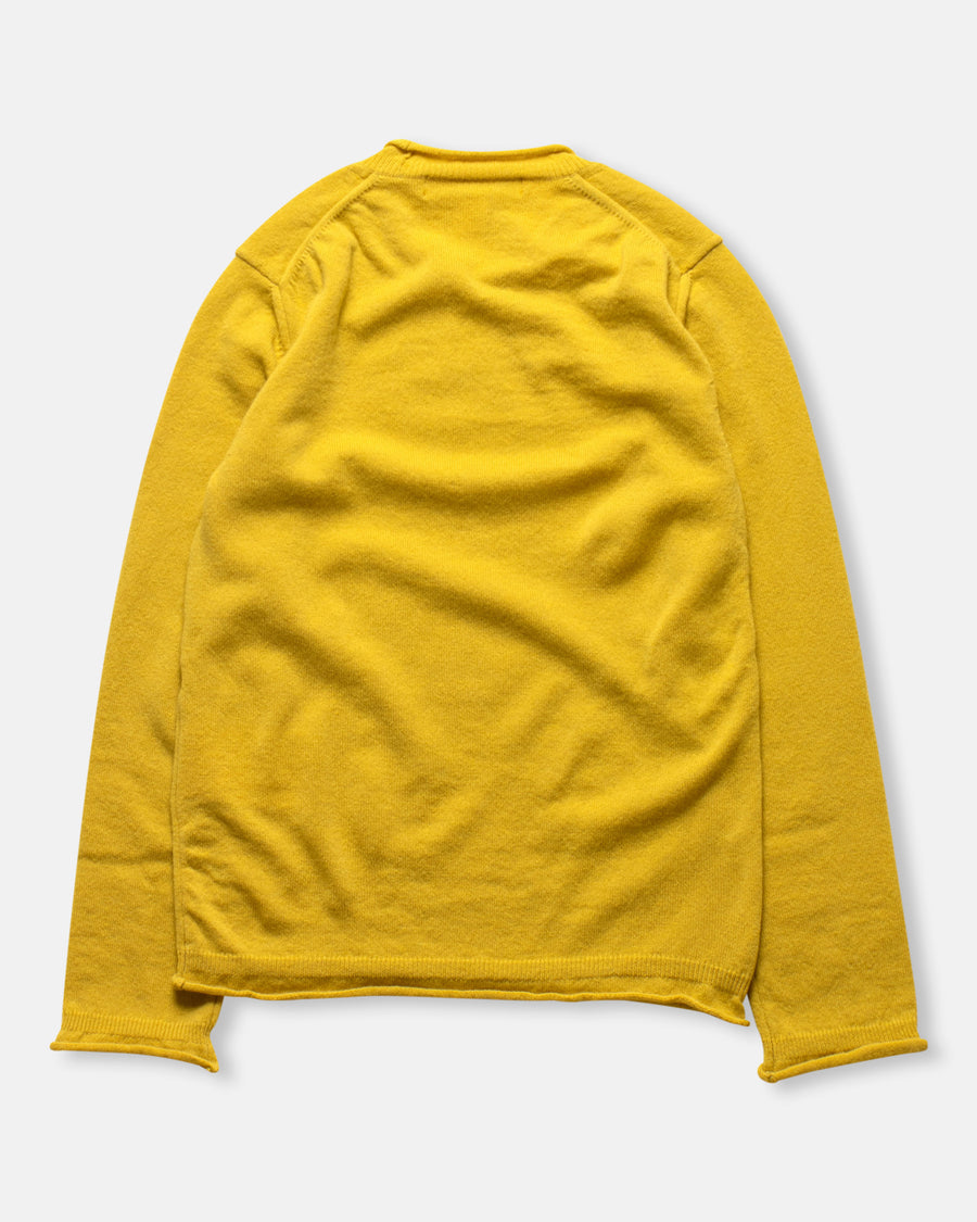rolled edge sweater