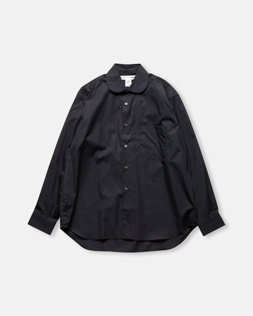 rounded collar shirt