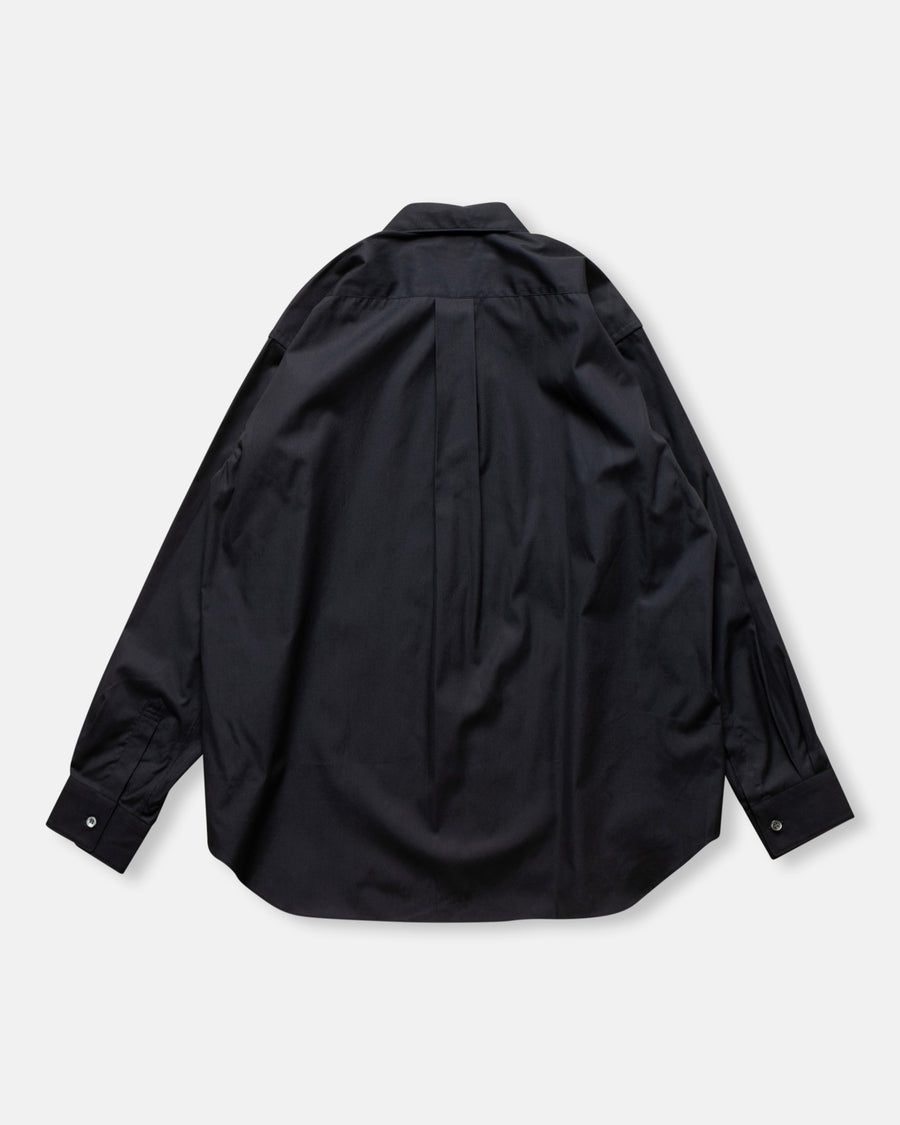 rounded collar shirt