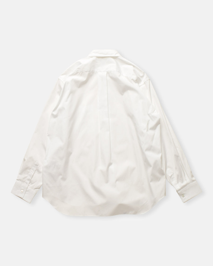 rounded collar shirt