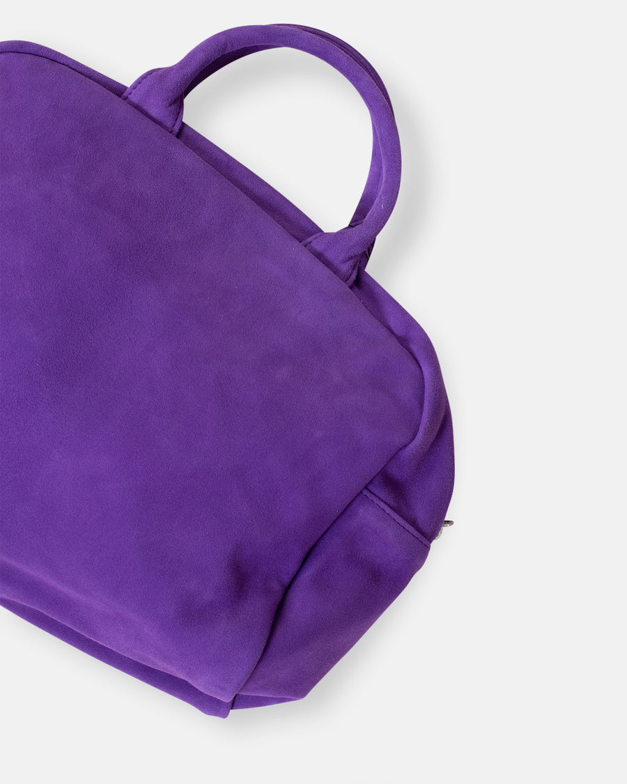 suede bowler bag