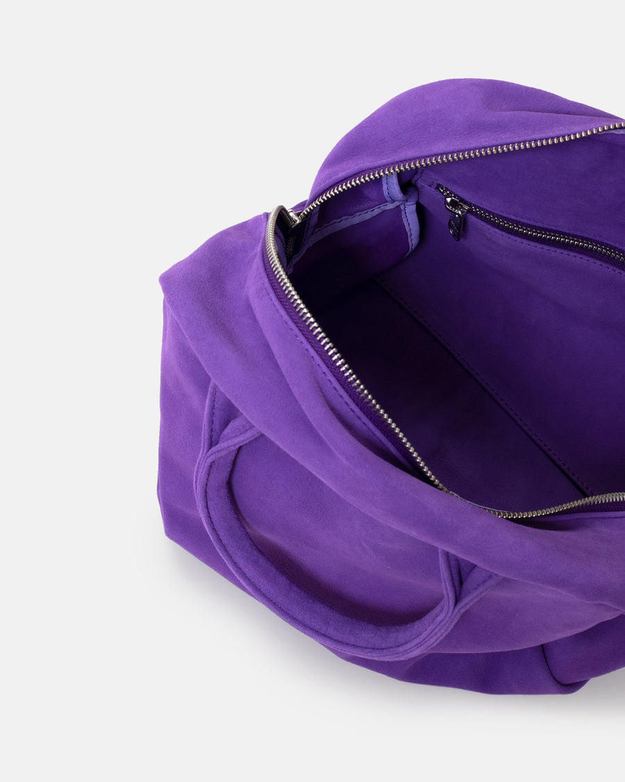 suede bowler bag
