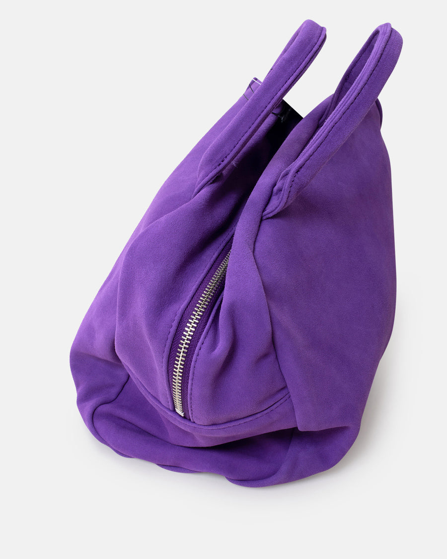 suede bowler bag