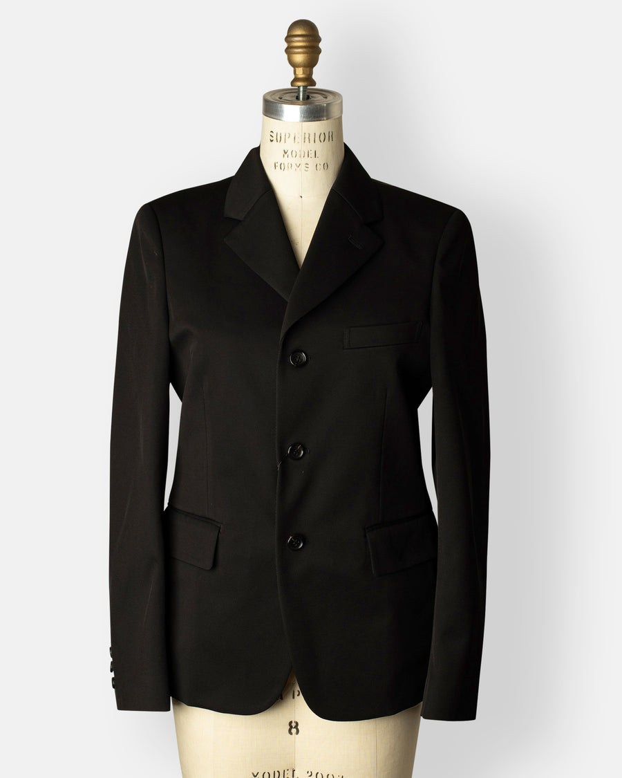 ruffled lining blazer