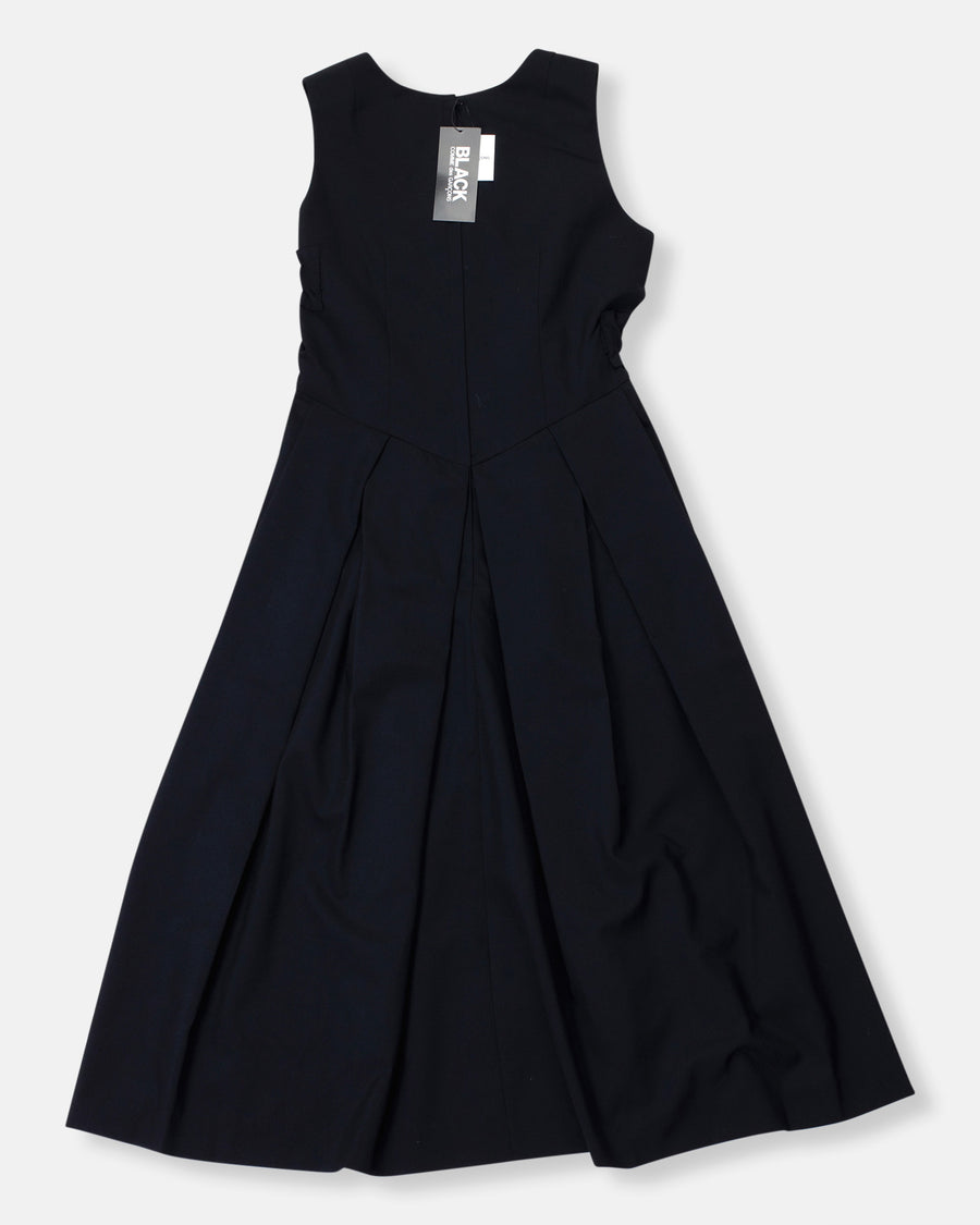 gathered panel dress