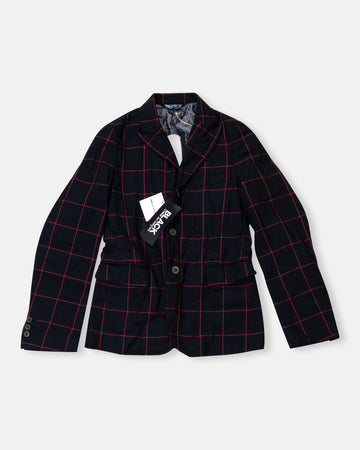 zipper detail blazer