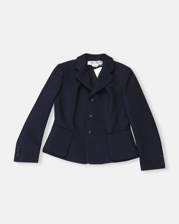 flounce hem blazer