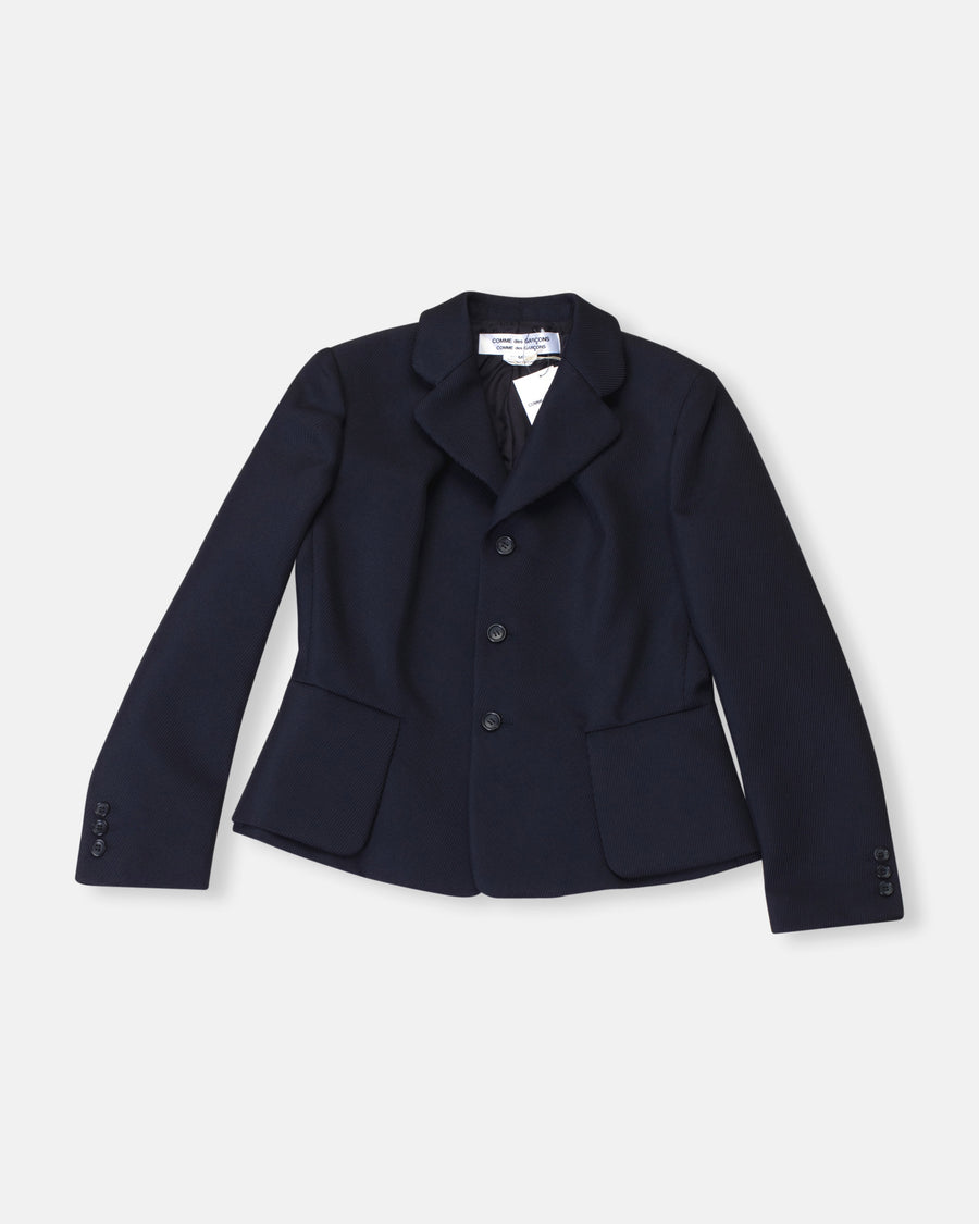 flounce hem blazer