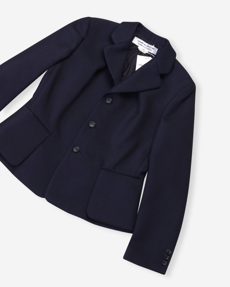 flounce hem blazer