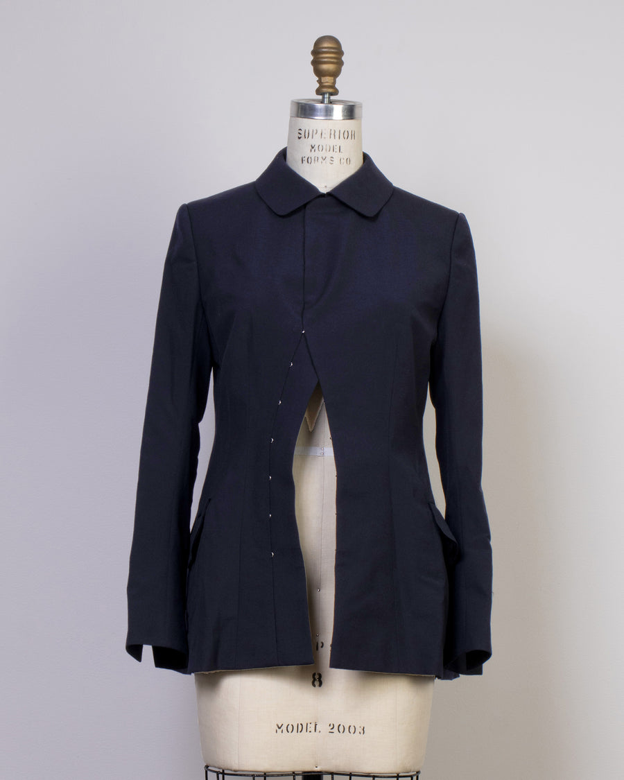 curved front blazer