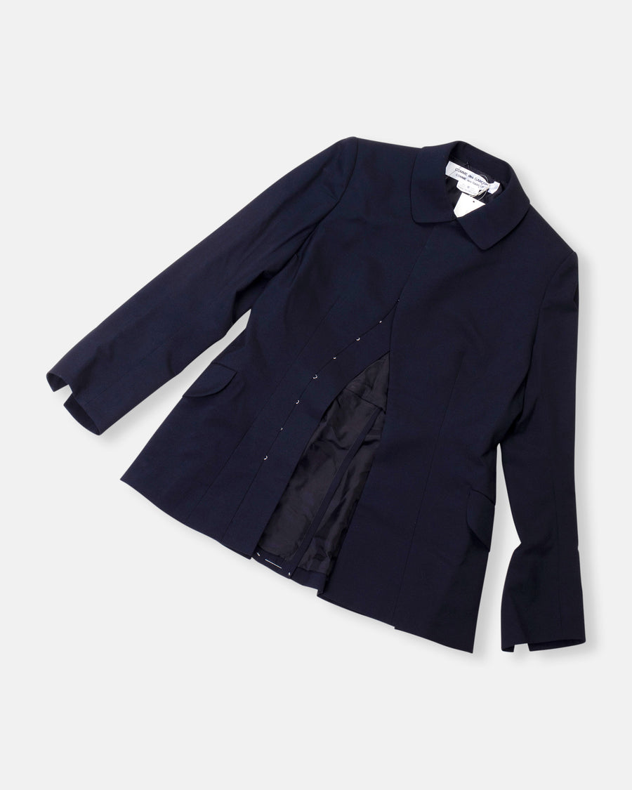 curved front blazer