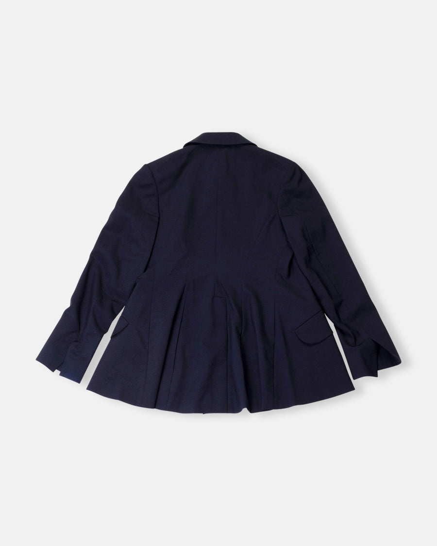 curved front blazer