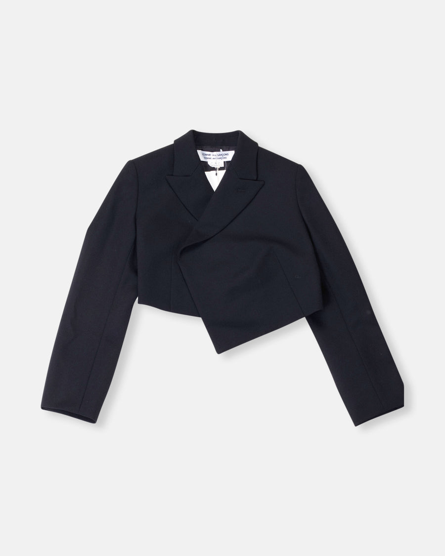 angled cropped blazer