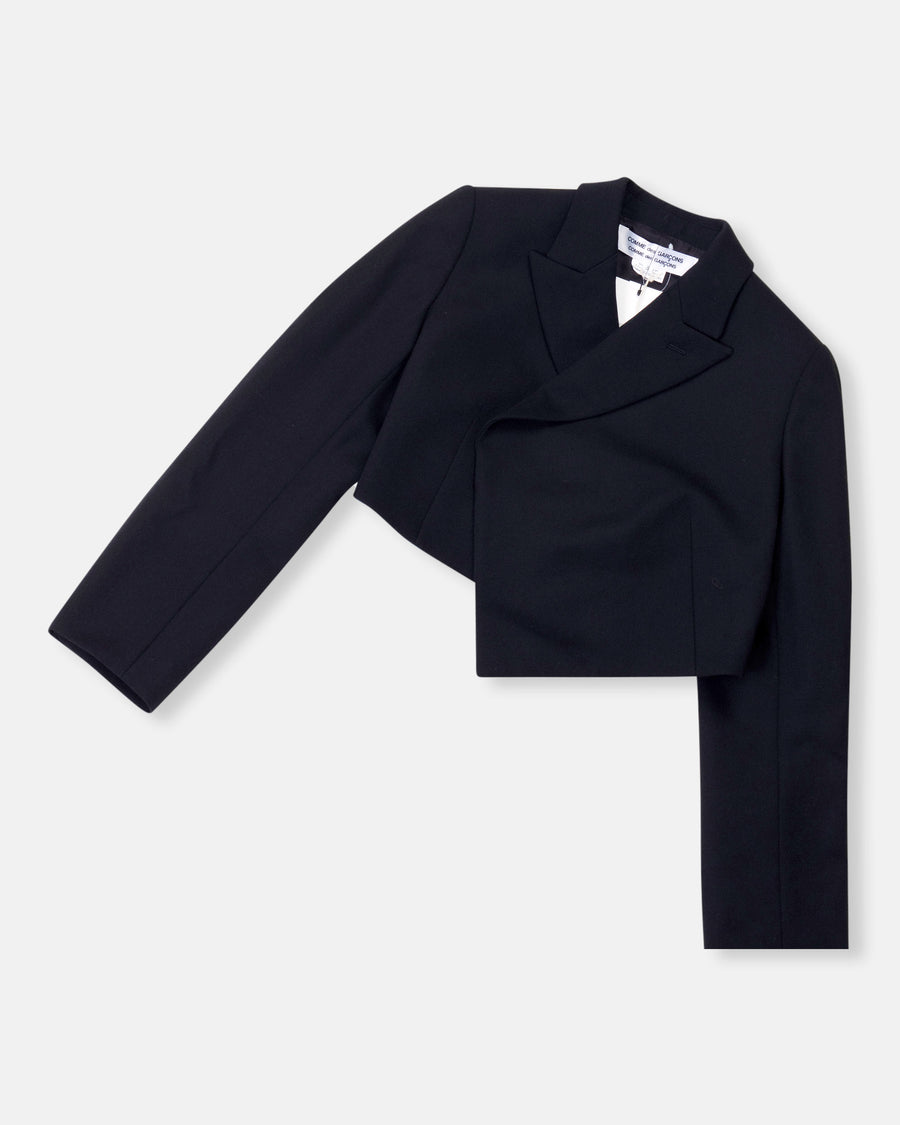 angled cropped blazer