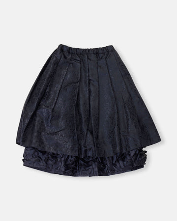layered jacquard skirt