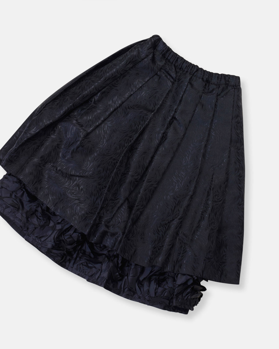 layered jacquard skirt