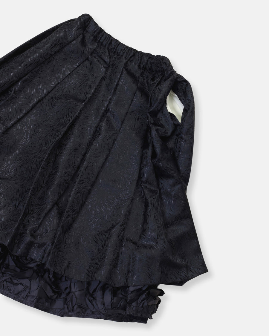 layered jacquard skirt