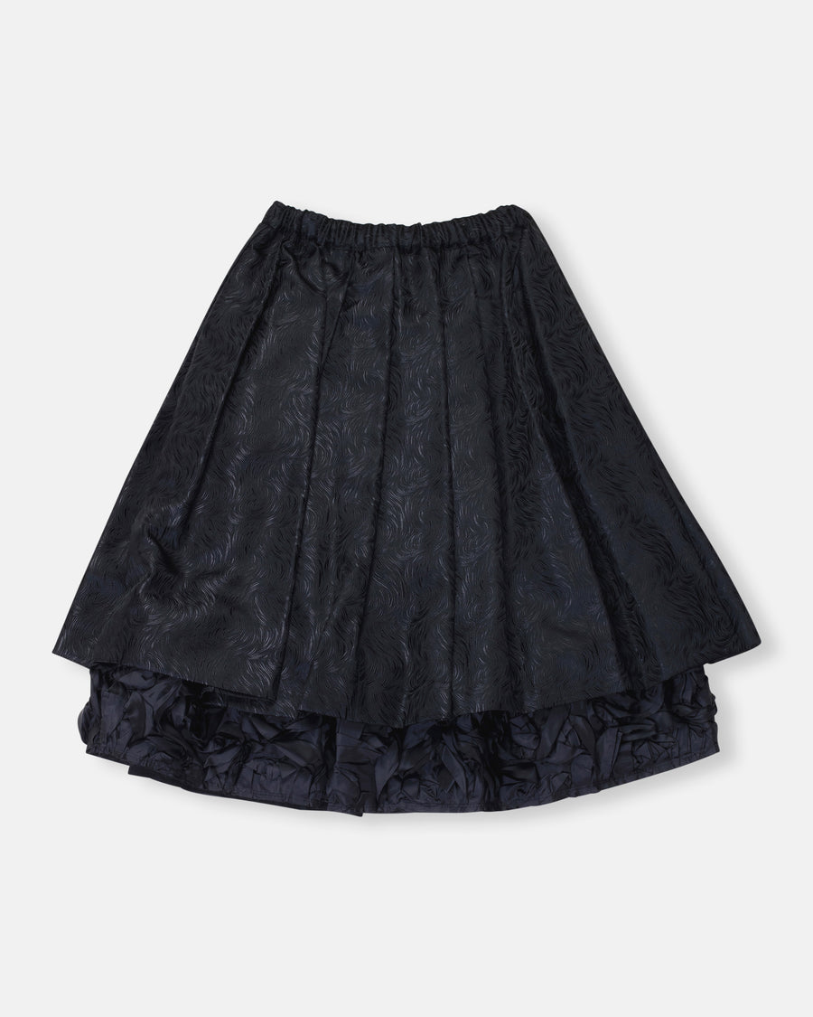 layered jacquard skirt