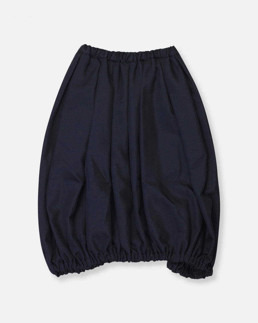 gathered hem skirt