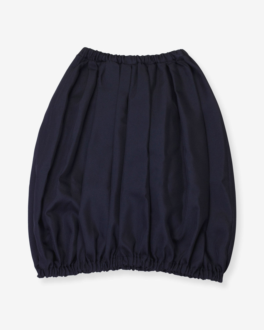 gathered hem skirt