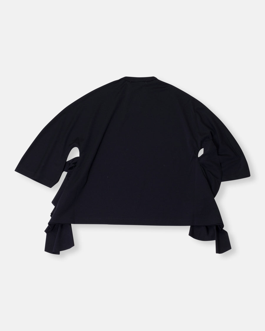 ruffle side top